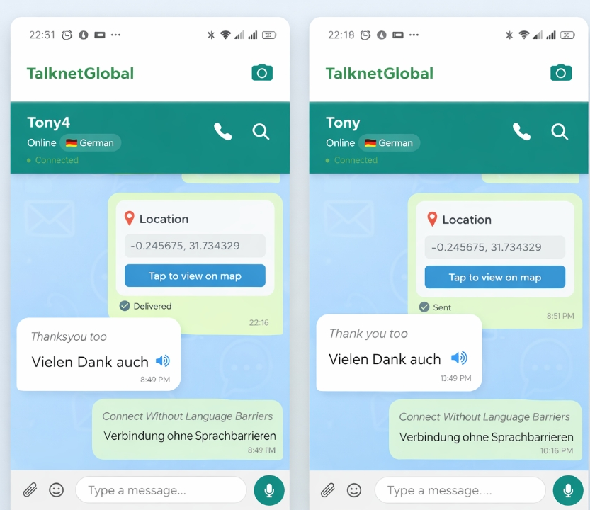TalkNetGlobal App Screenshot