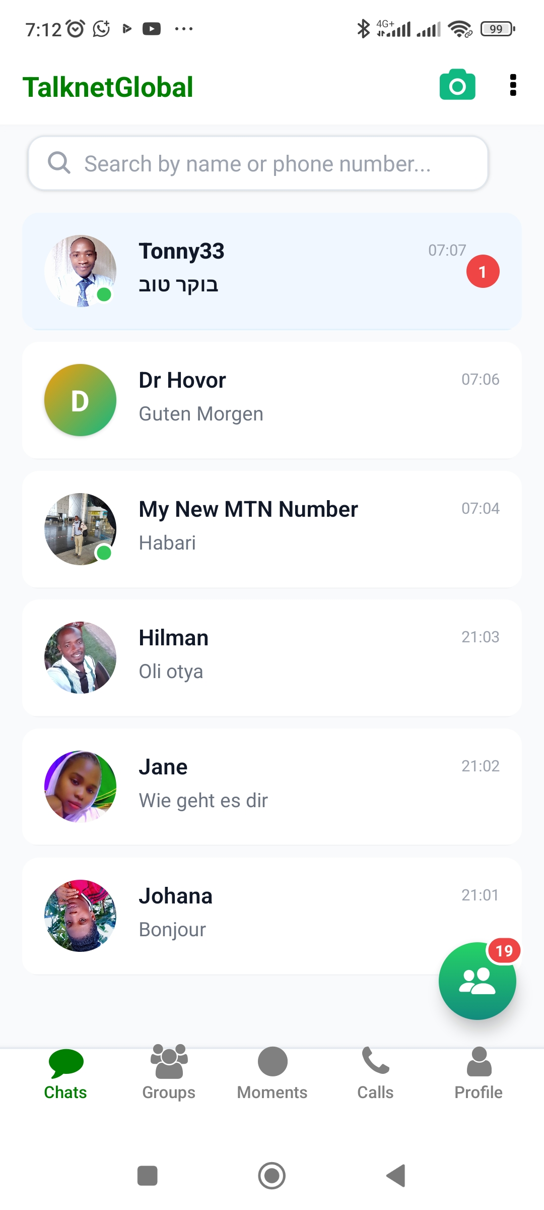 Chats List